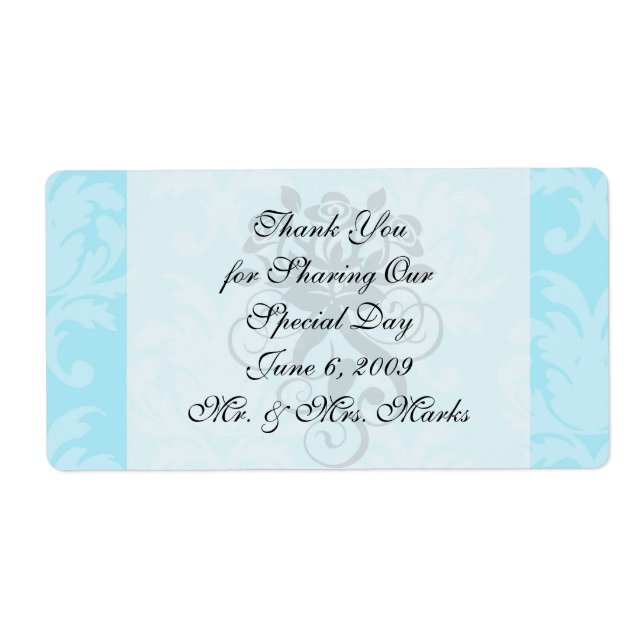 soft blues lovely damask (Front)