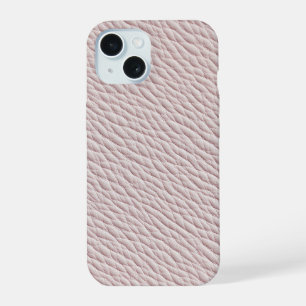 Soft Blush Leather Textured Phone Case