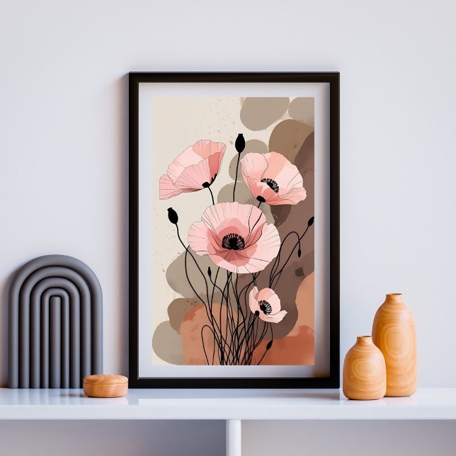 Soft Blush Meadow Poppies Photo Print (Creator Uploaded)