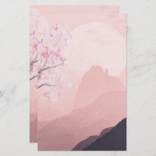 Soft blush pink horizon Stationery