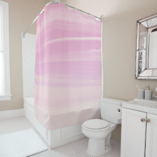 Soft Blush Pink Sky Dream 1 Shower Curtain
