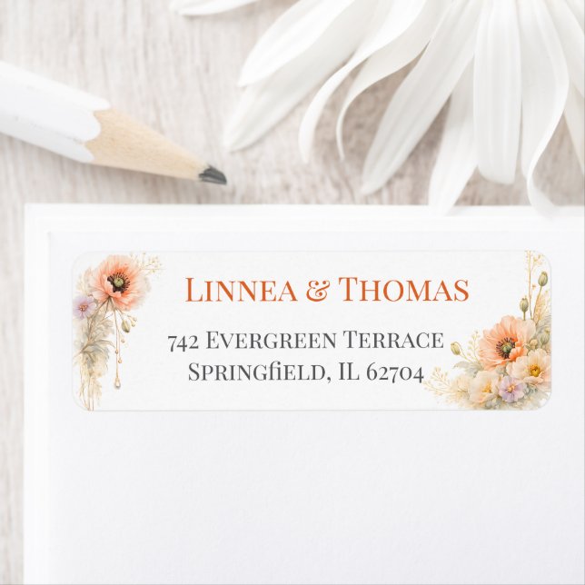 Soft Blush Poppy Elegant Editorial Wedding Favours (Insitu)