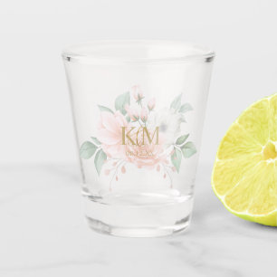 Soft Blush Roses ID828 Shot Glass