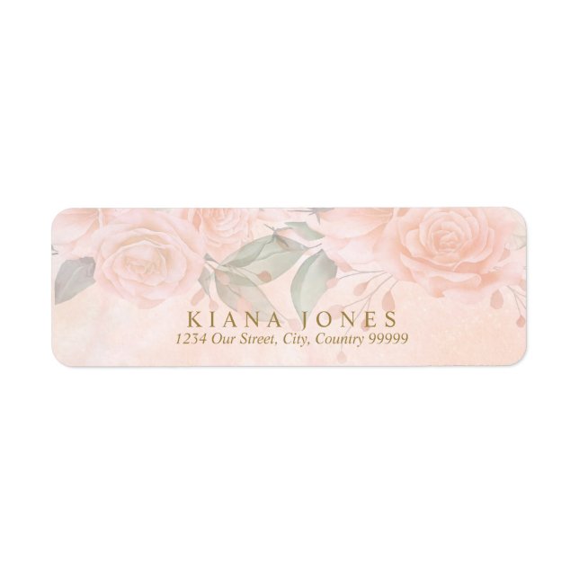 Soft Blush Roses Wedding ID828 (Front)