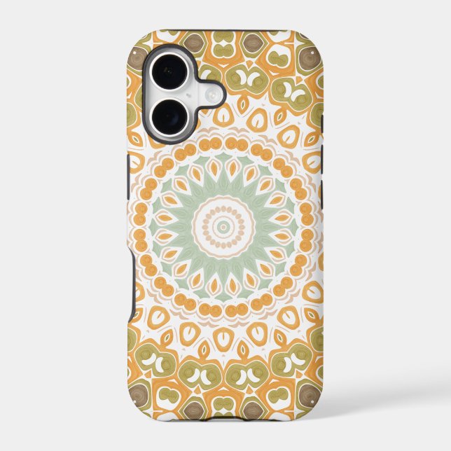 Soft Boho Amber Mandala Design (Back)