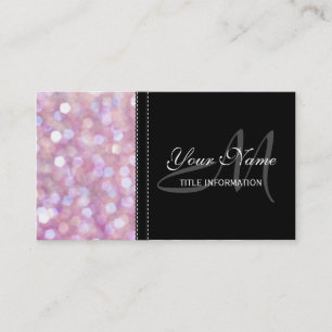 Soft Bokeh Glitter Sparkles Business Card