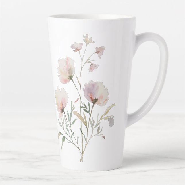 Soft Botanica Watercolor Mug (Right)