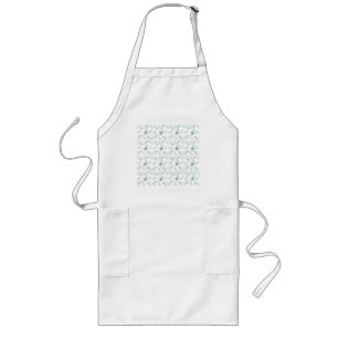 soft botanical long apron