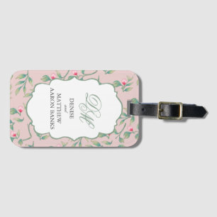 Soft Botanical Luggage Tag