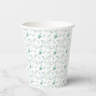soft botanical paper cups