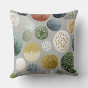 Soft Botanical Watercolor Throw Pillow – 2 Modern 