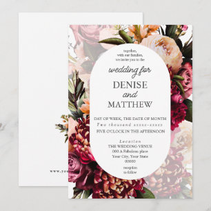 Soft Botanical Wedding Invitation