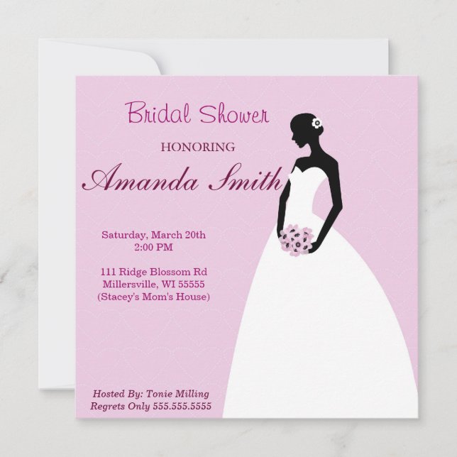 Soft Bridal Shower Invitation (Front)