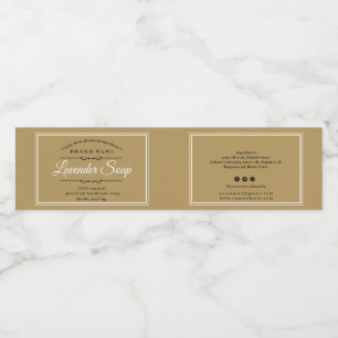 Soft Brown Soap Label