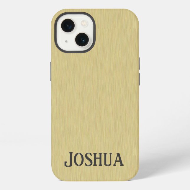 Soft Brushed Gold Design iPhone 4 Case (Back)