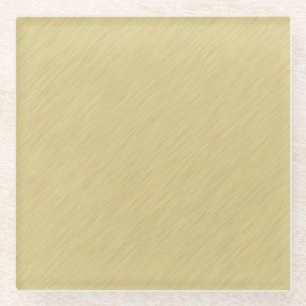 Soft Brushed Gold Glass Coaster