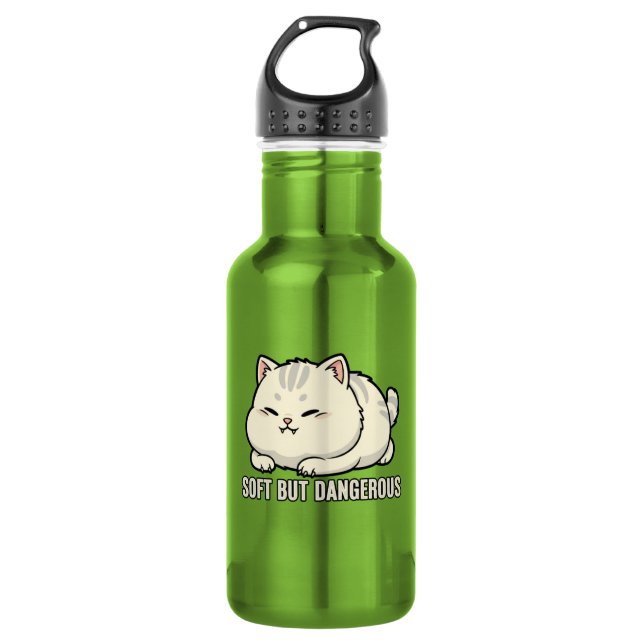 Soft But Dangerous Kitten 532 Ml Water Bottle (Front)