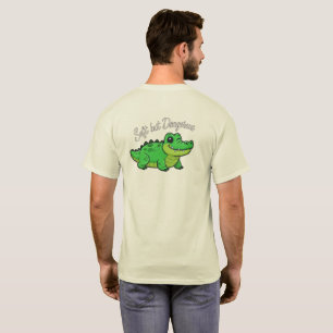 Soft but Dangerous - Playful Cartoon Crocodile T-Shirt