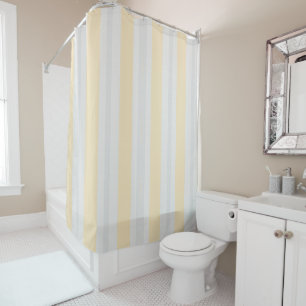 Soft Butter Nordic Stripe  Shower Curtain