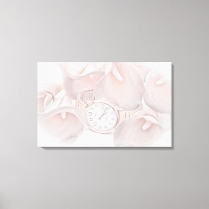 Soft Calla Lilies Canvas Print
