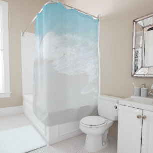 Soft Caribbean Sea Breeze 1 Shower Curtain