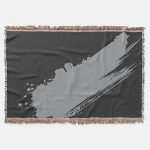 Soft Charcoal Noir Throw Blanket