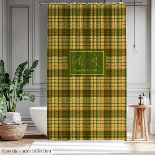 Soft Chequered Curtain Custom Name Fall Keepsake