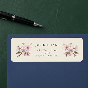 Soft cherry blossom pink flower address