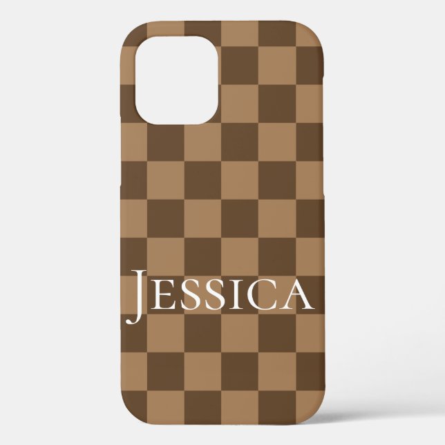 Soft Chocolate Squares Case-Mate iPhone Case (Back)