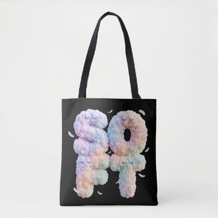 Soft Cloud Pastel Typography Cute Aesthetic Kawaii Tote Bag