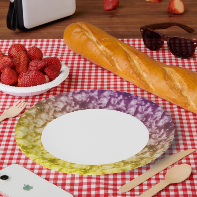 Soft Clouds 6 Paper Plate (Picnic)