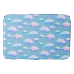 Soft clouds bath mat