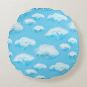 Soft clouds  round cushion