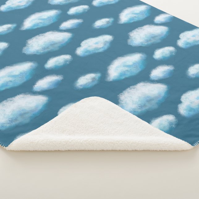 Soft clouds  sherpa blanket (3/4)