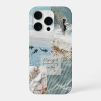 Soft Coastal Beach Babe Collage One-Photo Poem