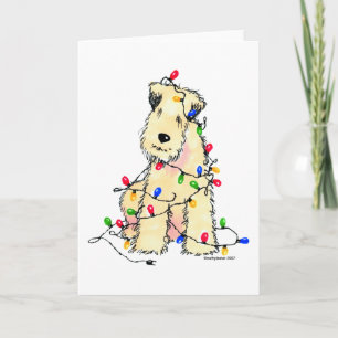 Soft Coated Wheaten Terrier - Christmas Holiday Card