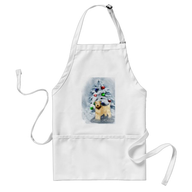 Soft Coated Wheaten Terrier Christmas Standard Apron (Front)