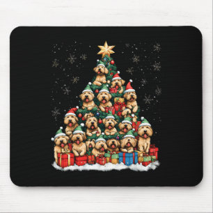 Soft Coated Wheaten Terrier Christmas Tree Dog San Mouse Pad