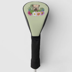 Soft-Coated Wheaten Terrier Colourful Flowers Gree Golf Head Cover