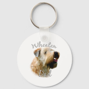 Soft Coated Wheaten Terrier Dad 2 Key Ring