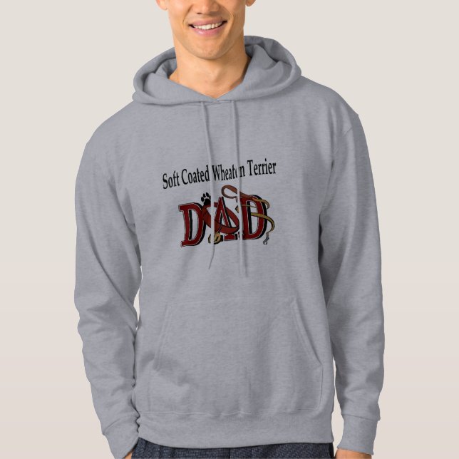 Soft Coated Wheaten Terrier Dad Gifts Hoodie (Front)