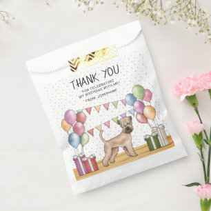 Soft-Coated Wheaten Terrier Dog Birthday Thank You Favour Bags