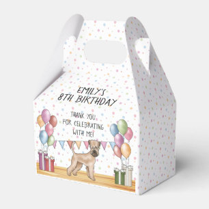 Soft-Coated Wheaten Terrier Dog Birthday Thank You Favour Box