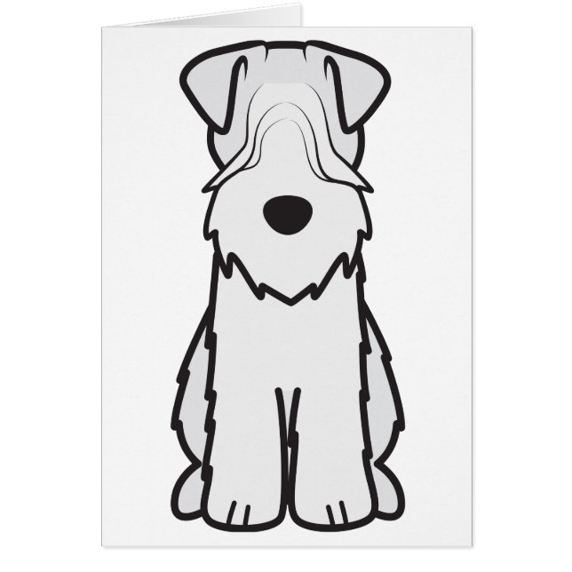 Soft Coated Wheaten Terrier Dog Cartoon (Front)