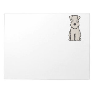 Soft Coated Wheaten Terrier Dog Cartoon Notepad