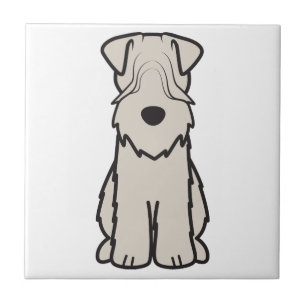 Soft Coated Wheaten Terrier Dog Cartoon Tile