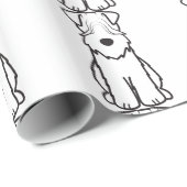 Soft Coated Wheaten Terrier Dog Cartoon Wrapping Paper (Roll Corner)