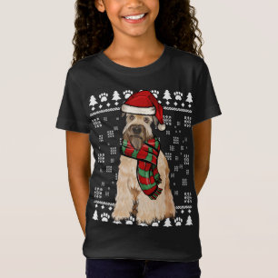 Soft Coated Wheaten Terrier Dog Santa Xmas Ugly Ch T-Shirt