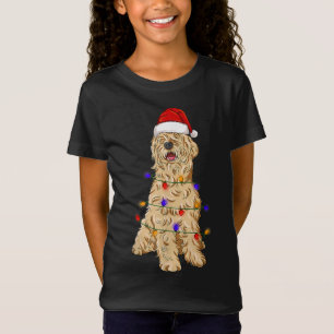 Soft Coated Wheaten Terrier Dog Wearing Christmas  T-Shirt