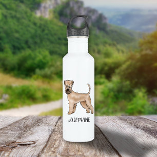 Soft-Coated Wheaten Terrier Dog With Custom Name 710 Ml Water Bottle